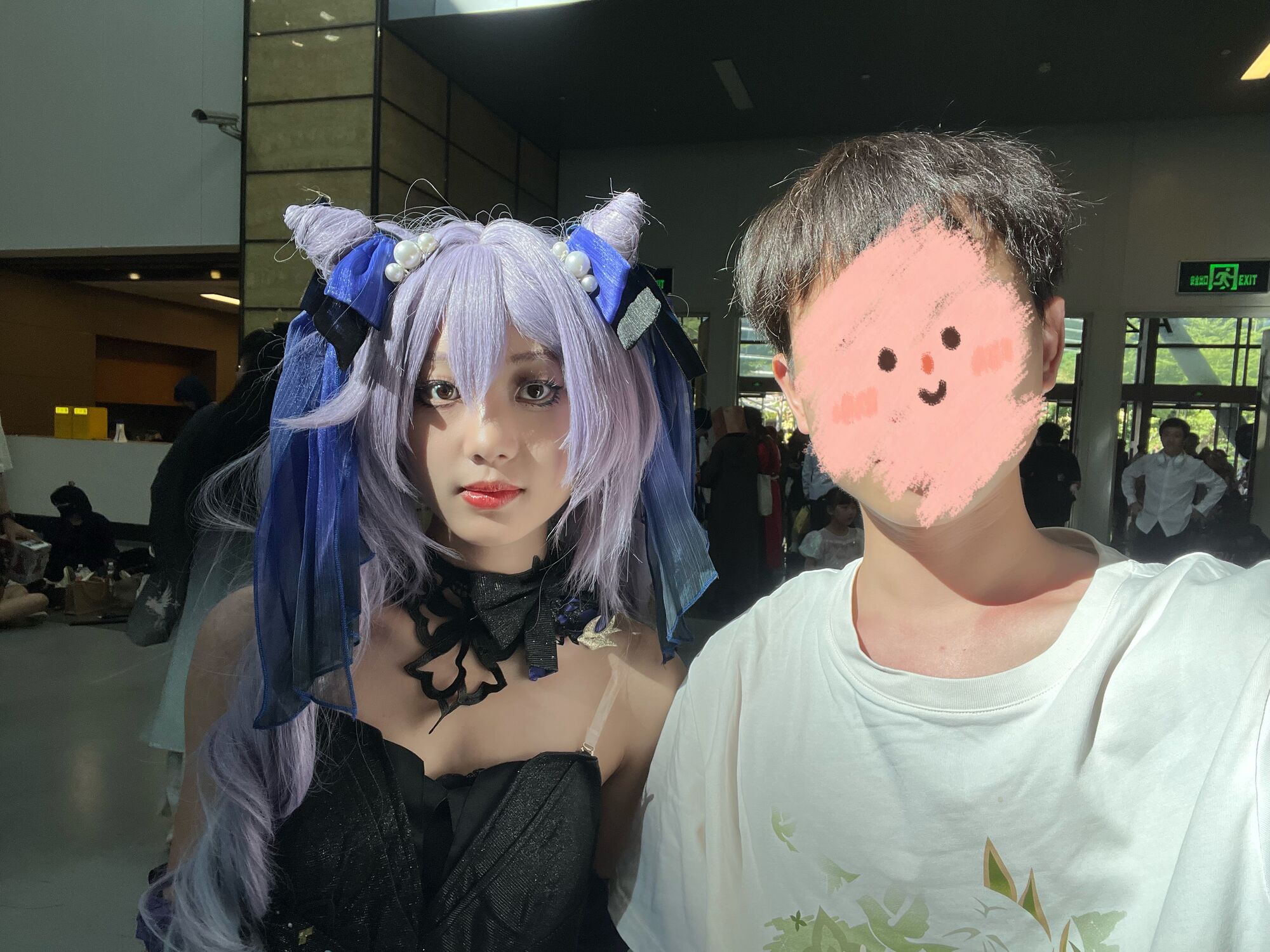 刻晴集邮，Coser 白学公主